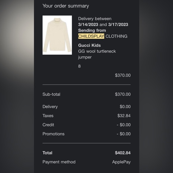 Gucci kids wool turtle neck - Picture 8 of 8